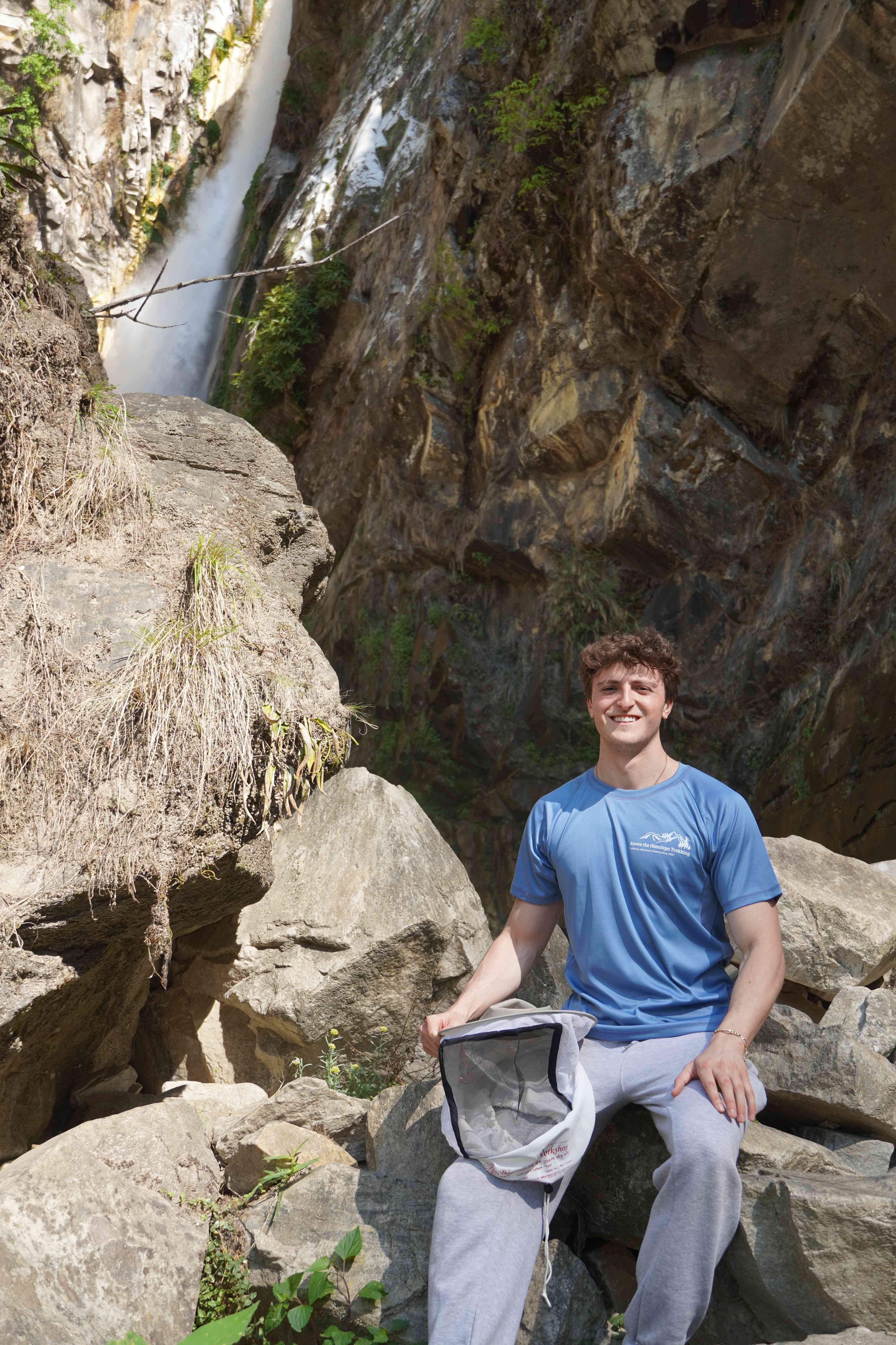 Founder in the Himalayas sourcing mad honey